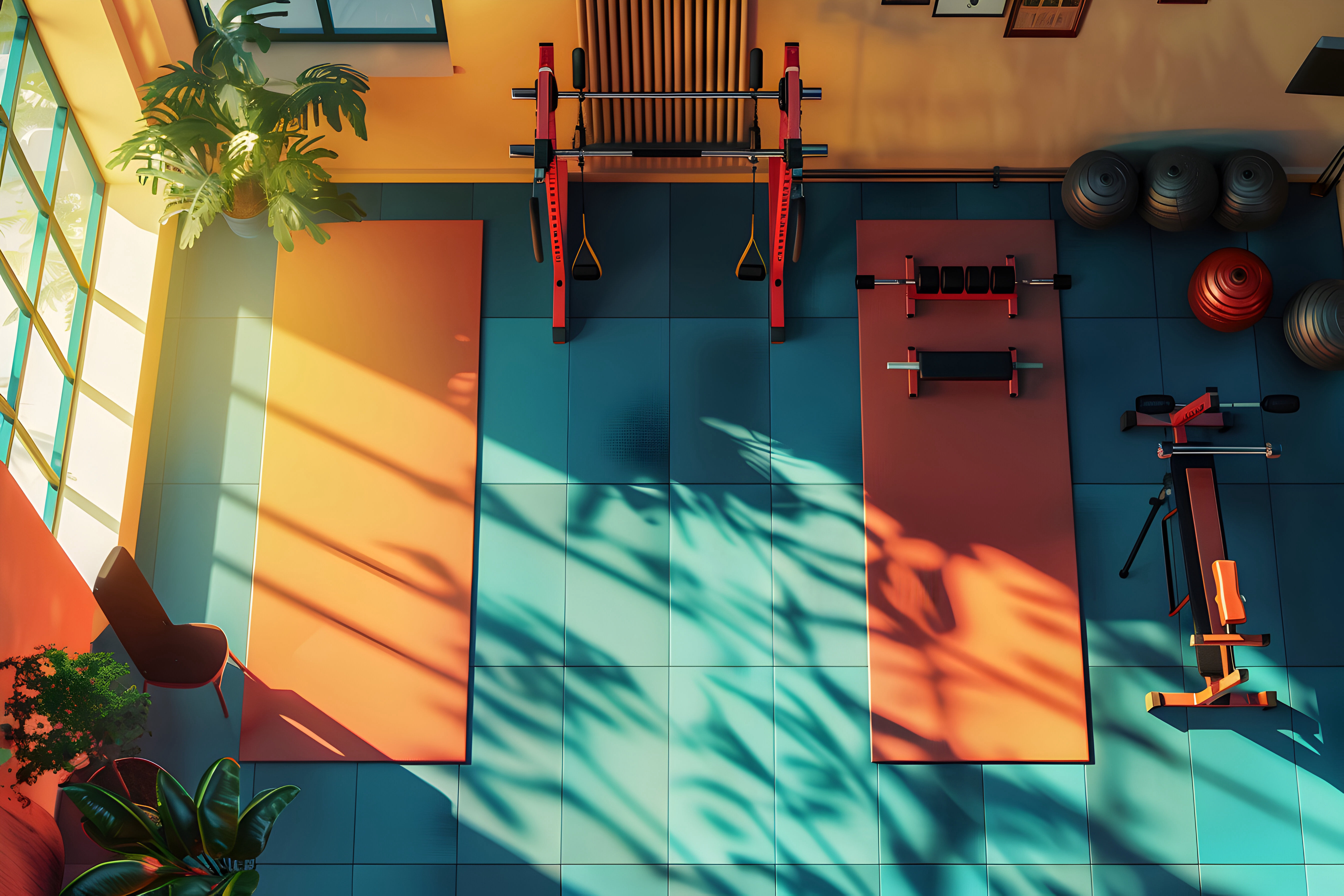 Modern gym training room - Optimal Wellness & Chiropractic, Austin TX